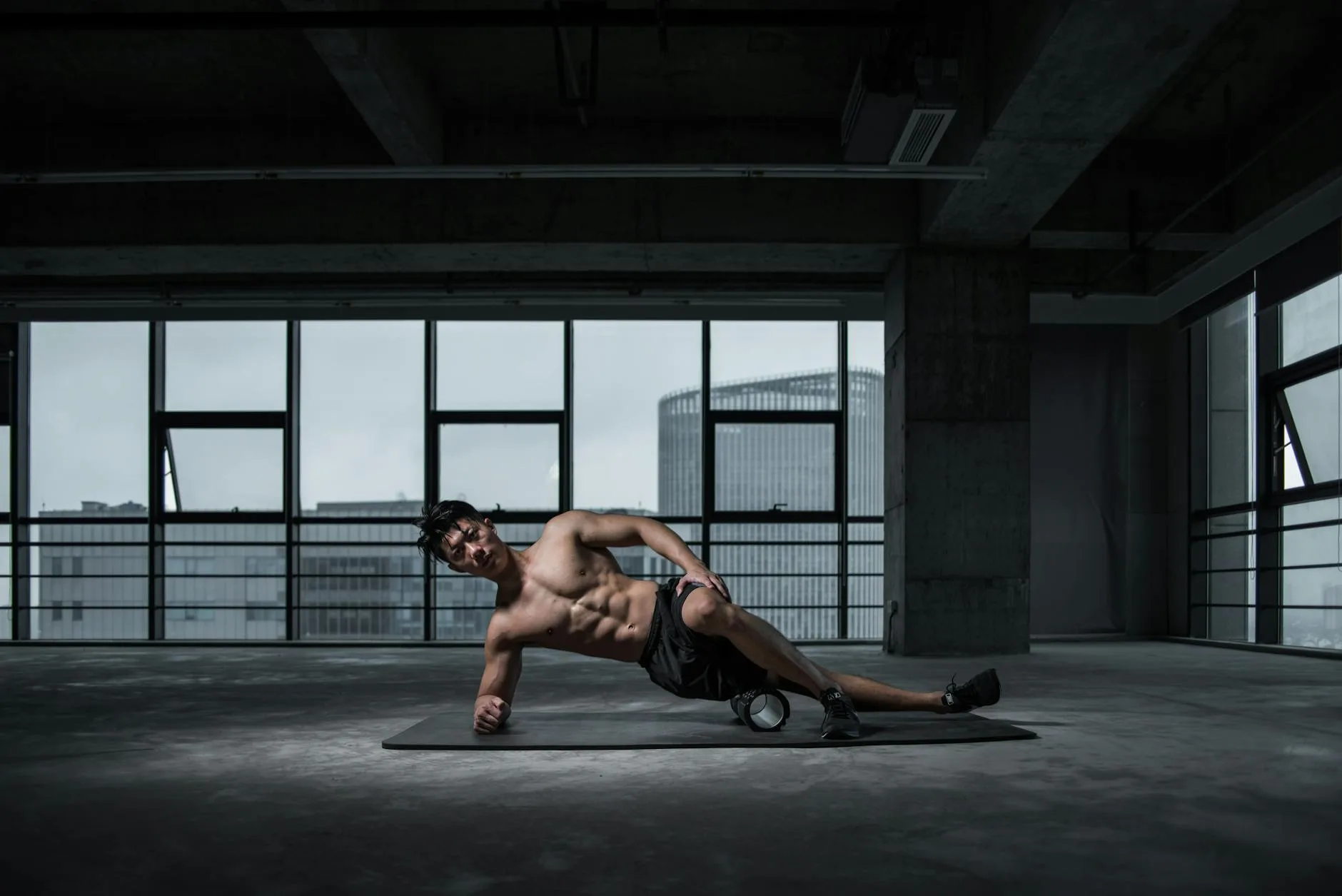 Foam roller and exercise mat for home recovery